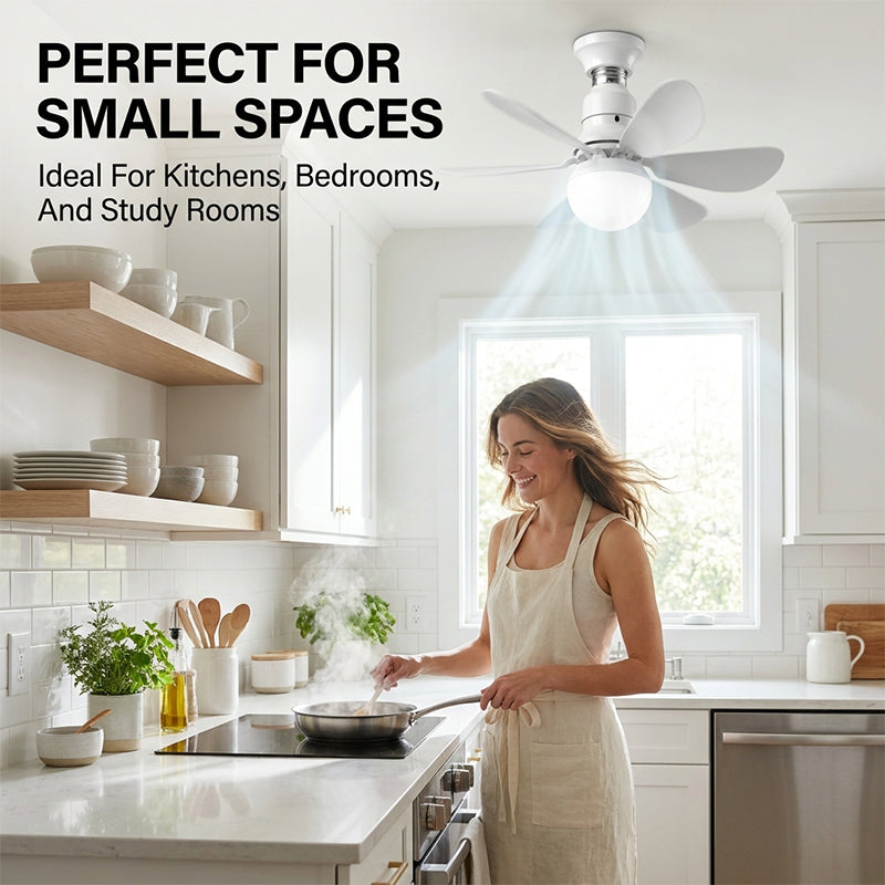 Modern Low Profile Ceiling Fan Light | Kalsten