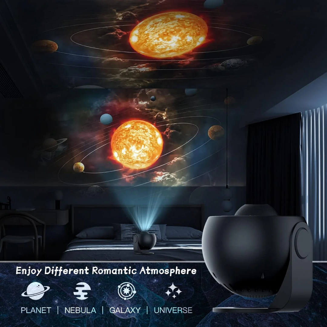 Planetarium Galaxy Projector - 360° rotation for full-room coverage Kalsten