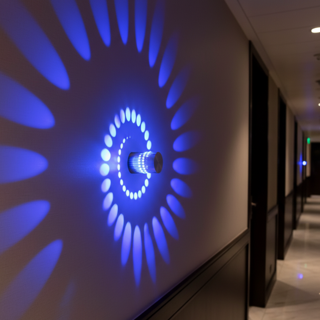 Spiral-Effect Wall & Ceiling Light