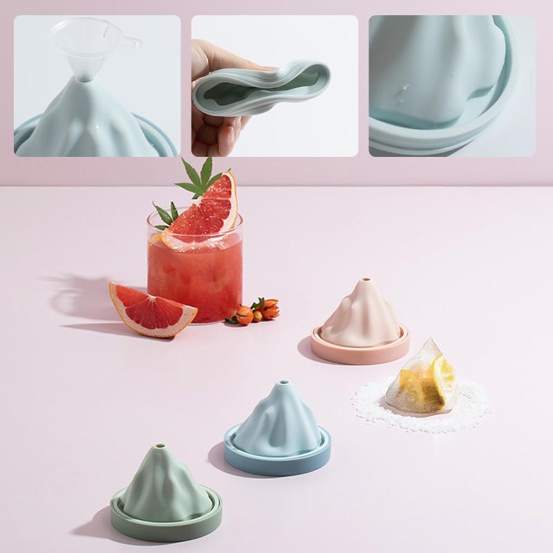 Reusable Silicone Snow Mountain Iceberg Ice Cube Mold with Lid | Kalsten