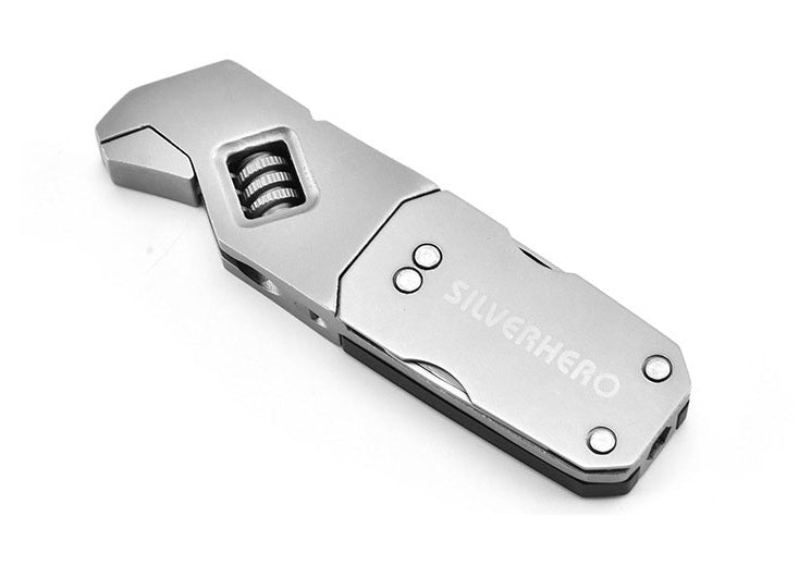 Skanto | Multifunctional Portable Stainless Steel Adjustable and Foldable Allen Wrench with Screwdriver, for Daily Use