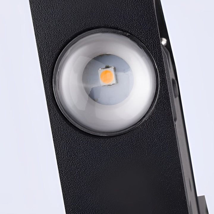 V-shaped Waterproof LED Black Modern Outdoor Wall Lamp Wall Washer Light | Kalsten