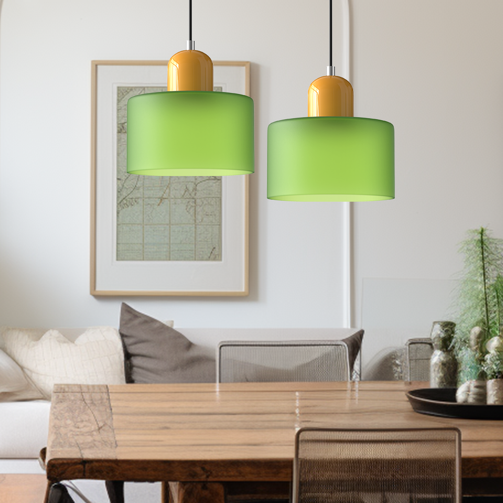 Modern Bauhaus Fresh Glass Pendant Light For Kitchen Island | Kalsten