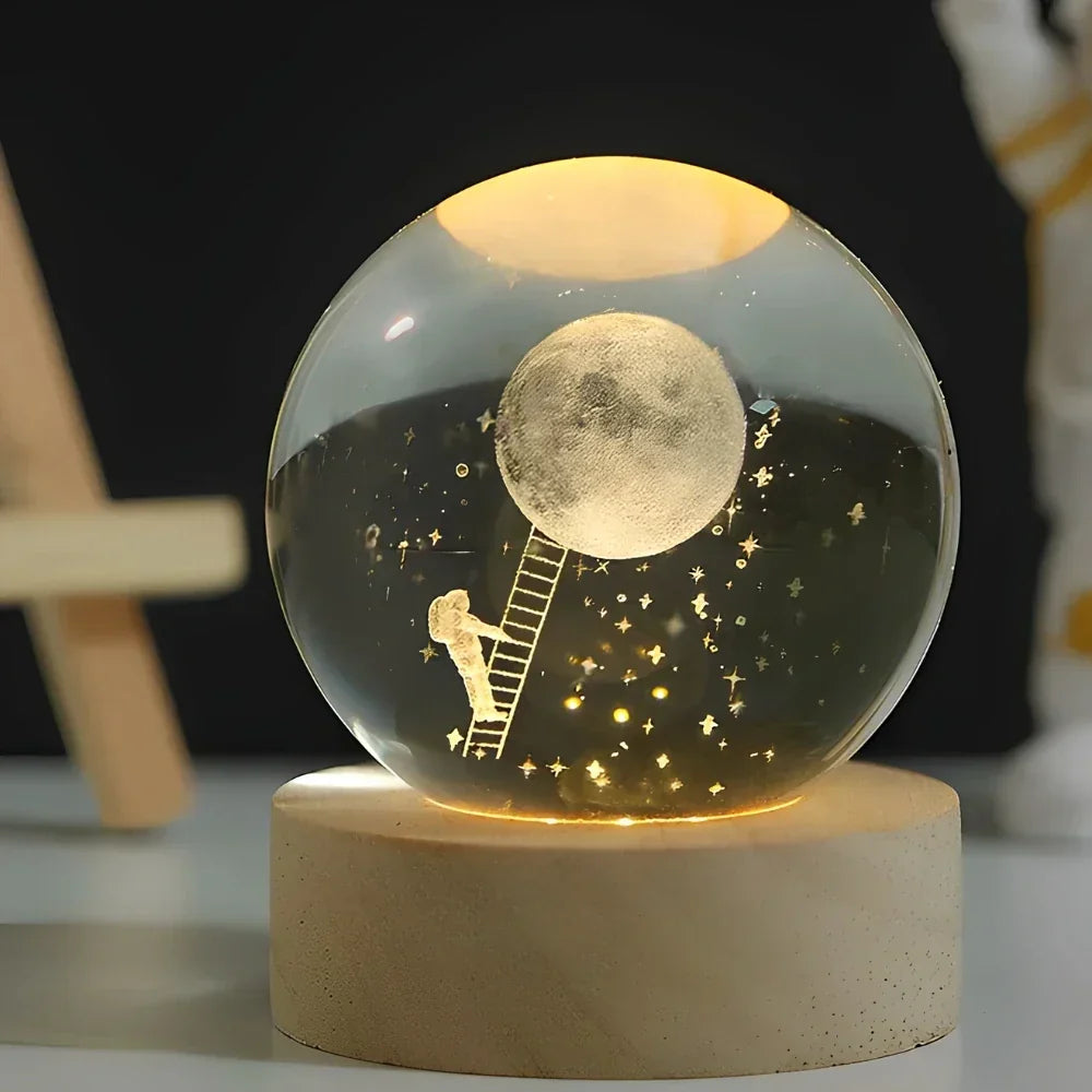 3D Crystal Ball LED Night Light Kalsten