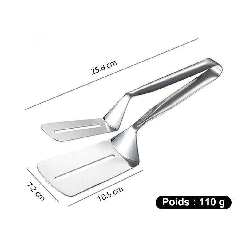 Double Face Leather Clip in Stainless Steel | Kalsten