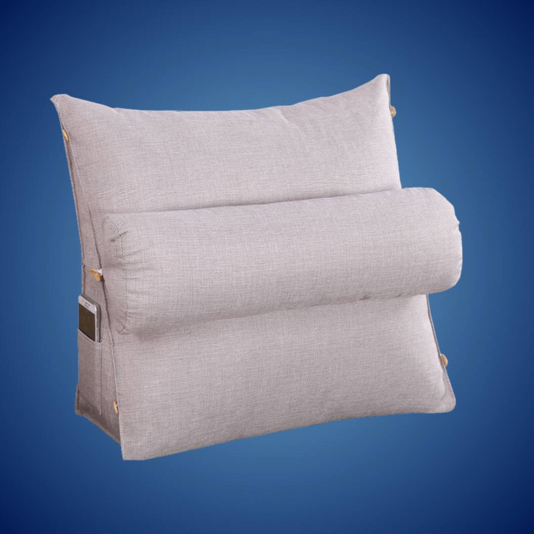 LoungeEase | Backrest Pillow for Reading and TV - Lumbar Support Adjustable Bed Pillow - Comfort Posture - Versatile Use Pillow Kalsten