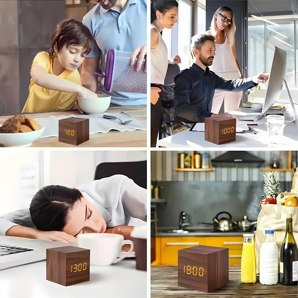 Kalsten | Modern Cube LED Alarm Clock