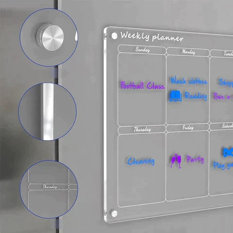 Kalsten | Calendly™ - Acrylic Magnetic Calendar Board