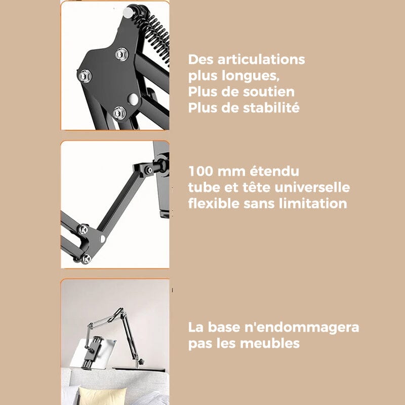 Hidden, extendable table tablet and phone holder | Kalsten