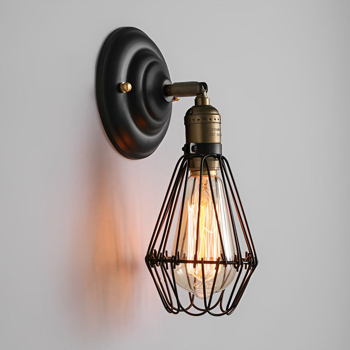 Adjustable Iron Retro Country Industrial Style Wall Lamp Wall Light Fixture | Kalsten