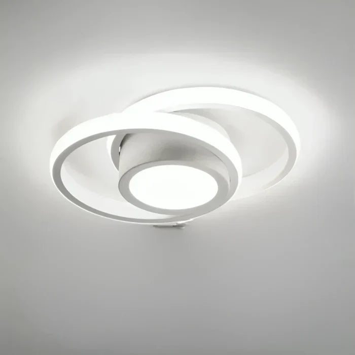 Modern LED Ceiling Lamp with Double Ring Design - Twilight Rings | Kalsten