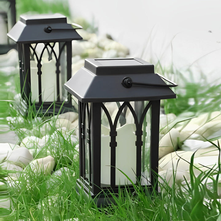 Portable Lantern Waterproof LED Intelligent Black Solar Outdoor Lights | Kalsten