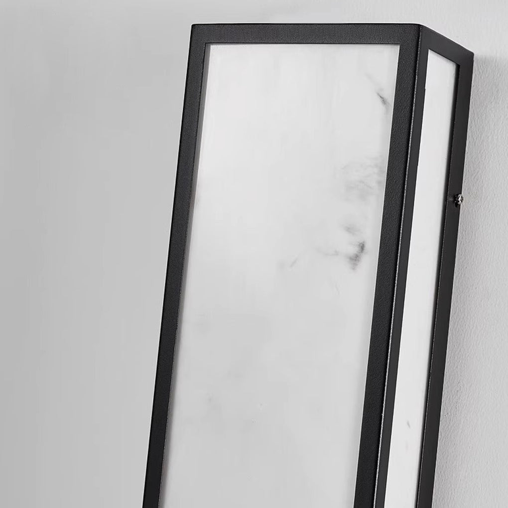Strip Rectangular Resin Waterproof LED Black Modern Outdoor Wall Light | Kalsten