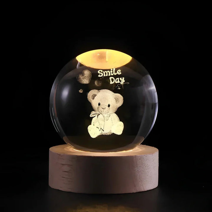 3D Crystal Ball LED Night Light Kalsten