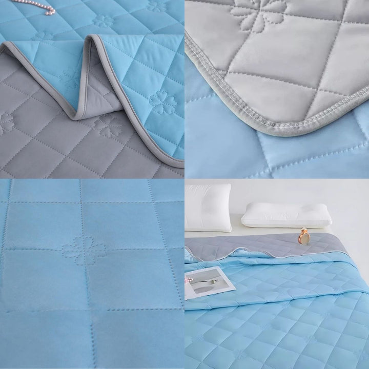 SilkCool | Cooling Blanket – Instant Cooling Comfort – Silky Hypoallergenic Fibre – Prevents Overheating – Relief for Night Sweats Sensitive Skin Kalsten