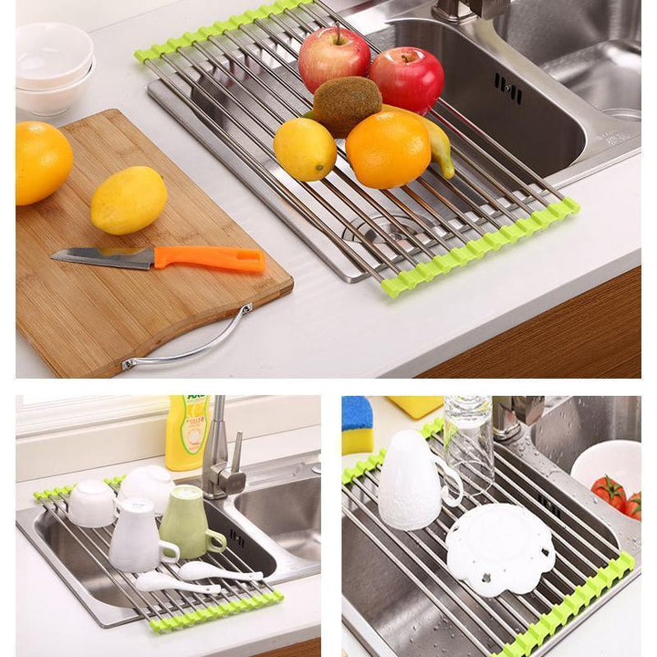 Roll-Up Stainless Steel Dish Dryer, Foldable | Kalsten