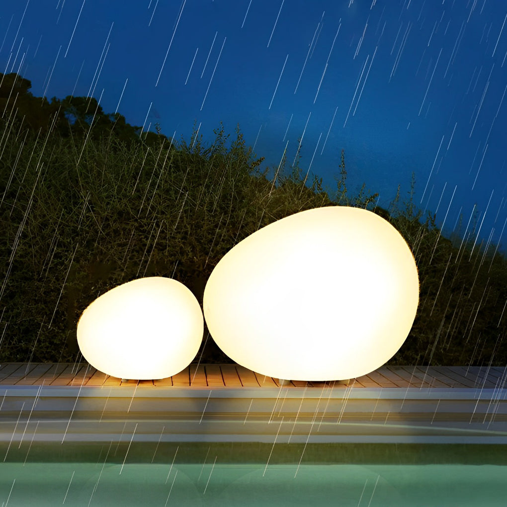 Cobblestone Shaped LED 3 Step Dimming Modern Outdoor Lights Lawn Lamp | Kalsten