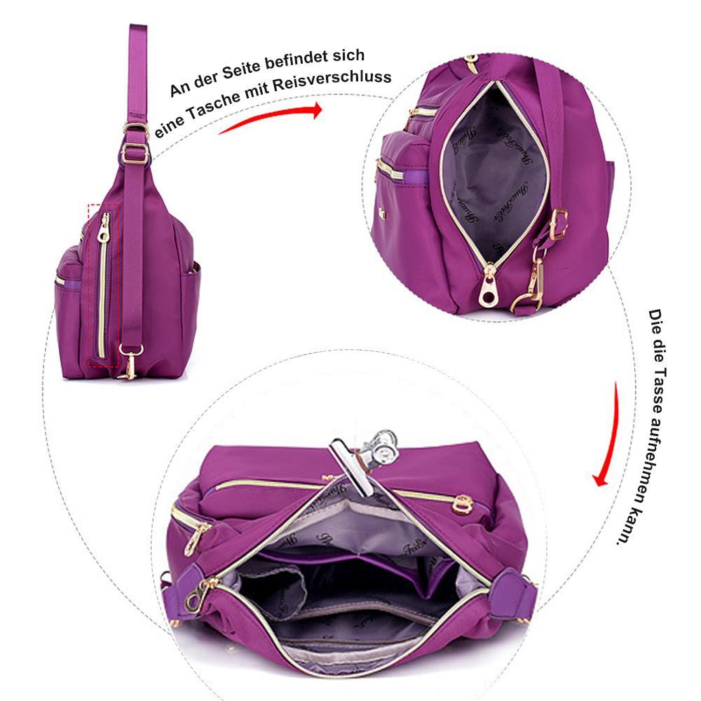 Bag with double zippers, backpack, handbag and crossbody bag | Kalsten