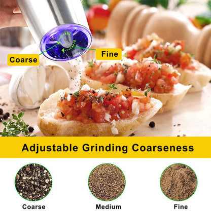 Skanto | Automatic Electric Gravity Induction Salt and Pepper Grinders
