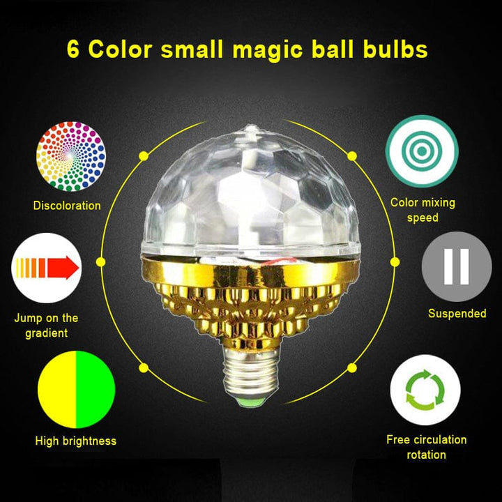LED Disco Ball Colorful Rotating Bulb | Kalsten