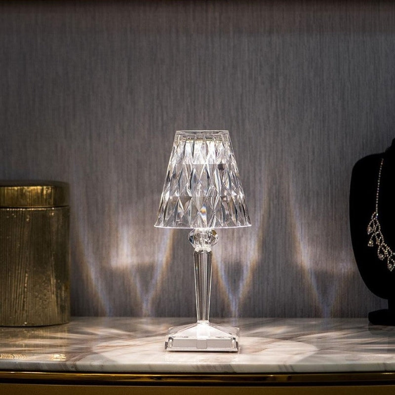 Crystal Table Lamp with Touch Control - LumeCrystal | Kalsten