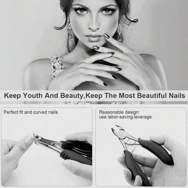 Kalsten | Toenail Clipper for Seniors, Sharp, Ergonomic & Ideal for Thick Nails