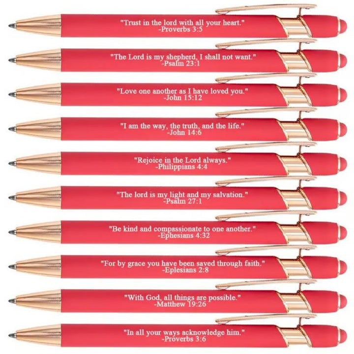 Kalsten | ️Premium Comfort Bible Verse Pens – 10 pcs
