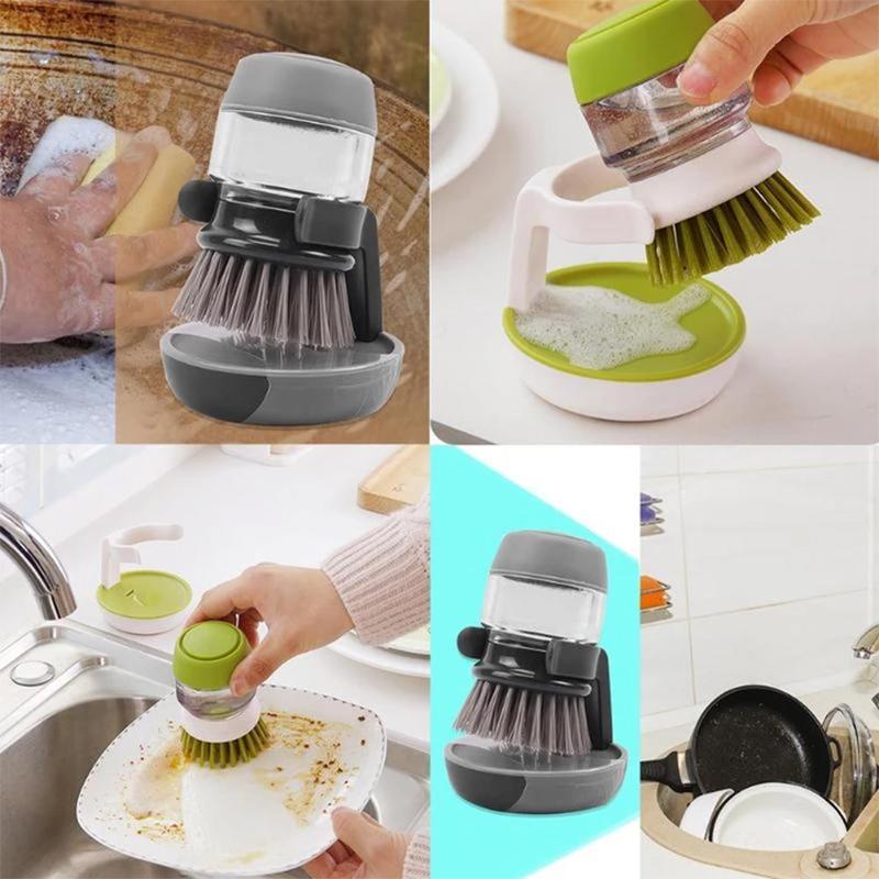 Washing Brush with Integrated Detergent Dispenser | Kalsten