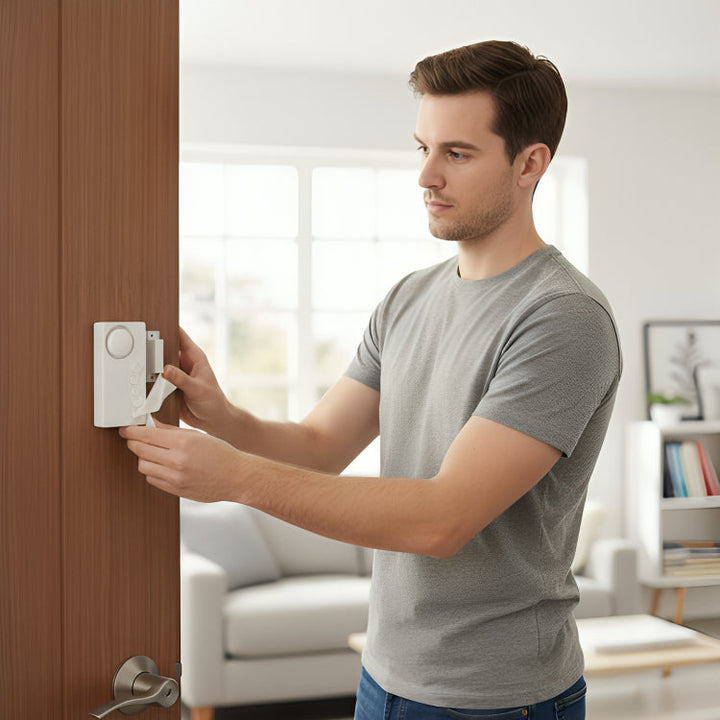 Instant Alert Modes – 108dB Loud Slim Design – Easy Install – Protect Kids & Home Security Kalsten