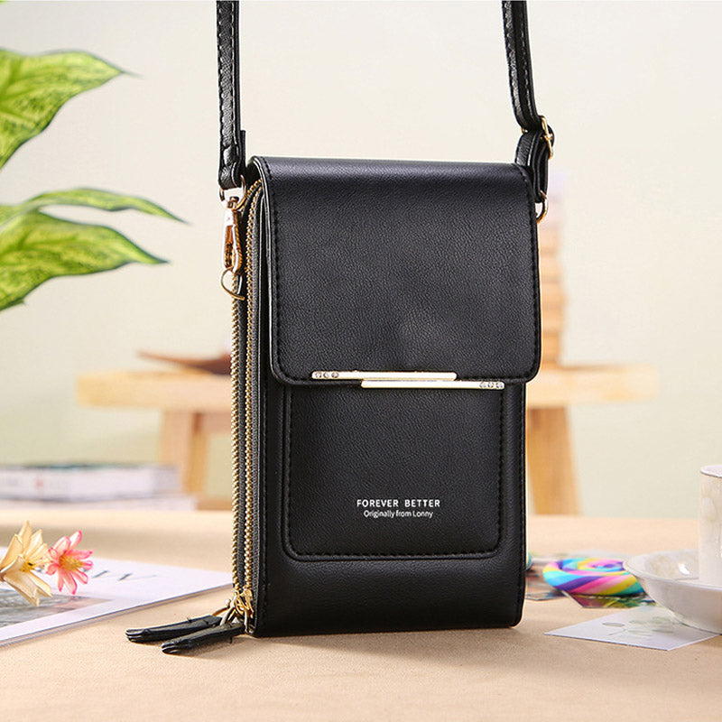 Anti-Theft Leather Bag with Touchscreen | Kalsten