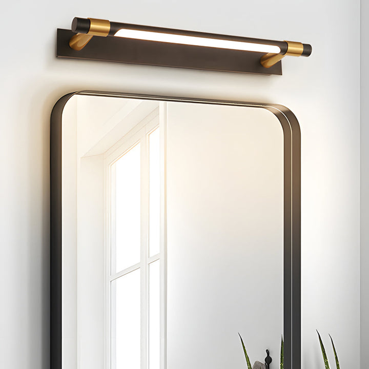 120° Rotatable Flush-Mount Bathroom Vanity Light with Linear Bar and Elegant Finishes | Kalsten