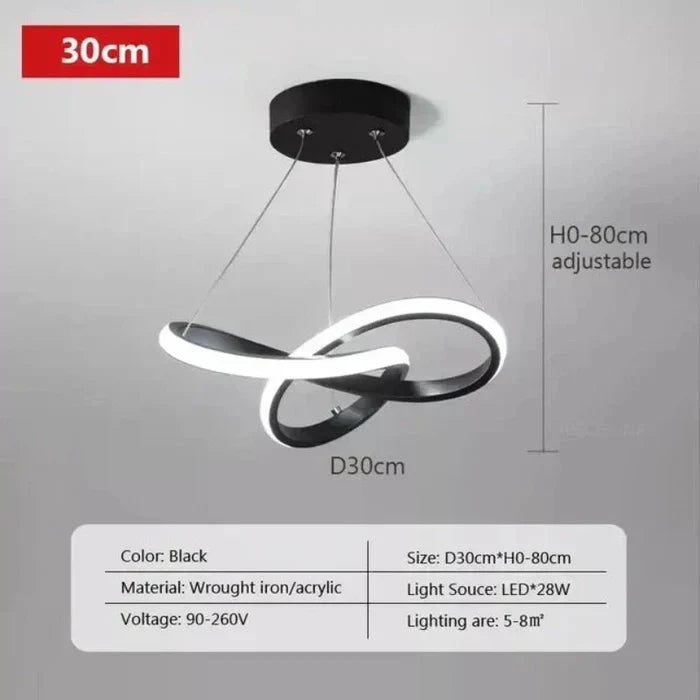Modern LED Ceiling Lamp - WaveGlow | Kalsten
