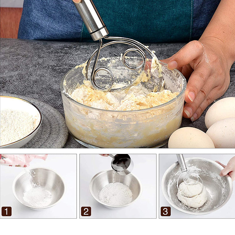 Stainless Steel Magic Dough Whisks | Kalsten