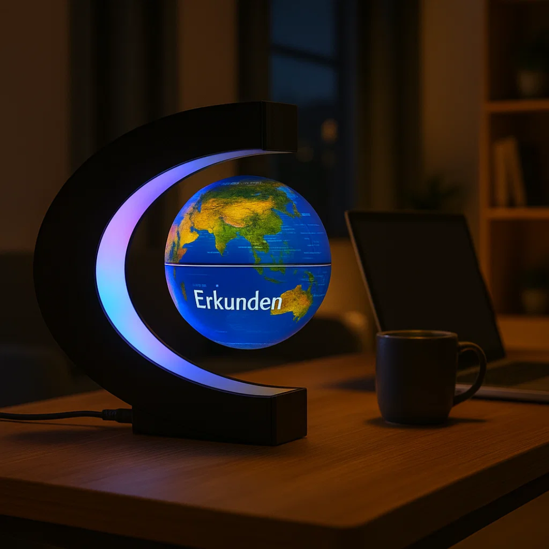 Kalsten | AstroGlobe LED World Globe – Floating Globe Lamp with Magnetic Suspension