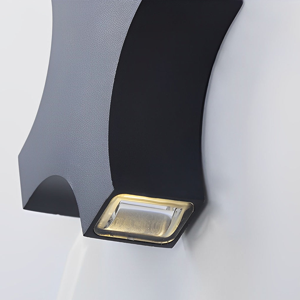 Creative Starlight Decorative LED Waterproof Black Modern Wall Lamp | Kalsten