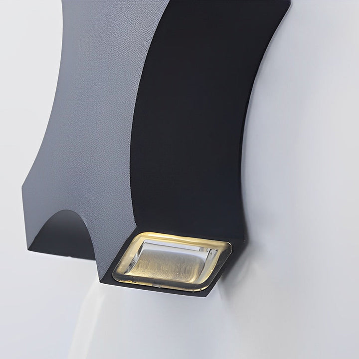 Creative Starlight Decorative LED Waterproof Black Modern Wall Lamp | Kalsten
