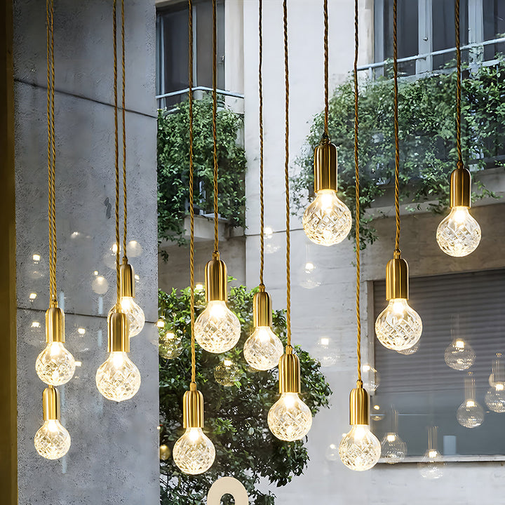 Modern LED Glass Pendant Lights For Living Room | Kalsten