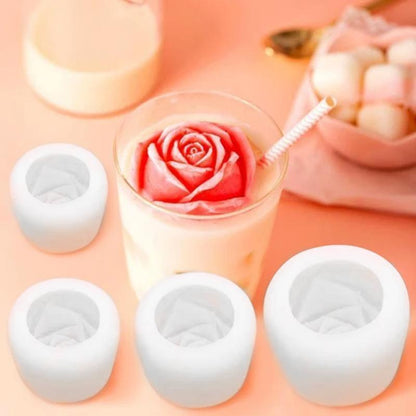 BowLift | 3D Silicone Rose Shape Ice Cube Mold