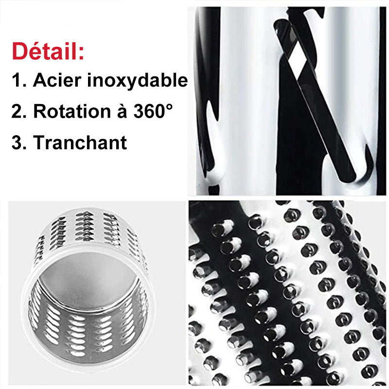 3-in-1 rotary cheese grater vegetable slicer | Kalsten