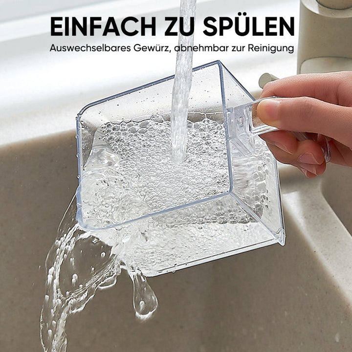 Space-saving spice jar for wall mounting | Kalsten