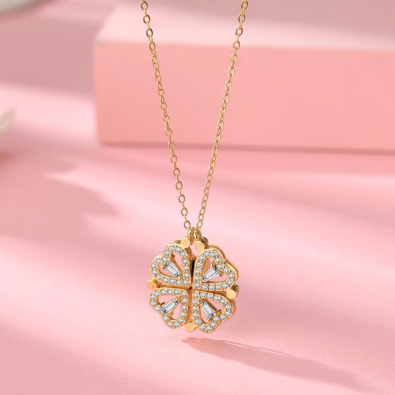 Hollow Four-Leaf Clover Necklace | Kalsten