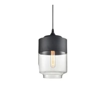 Kalsten | Hand-Blown Glass & Wood Pendant Light Adjustable
