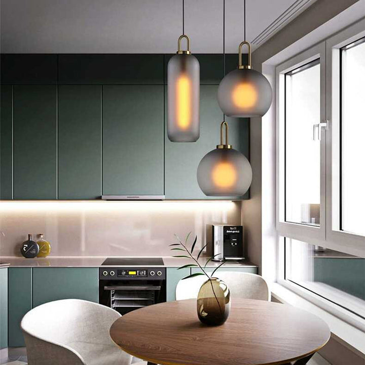 Modern Glass Living Room Pendant Light | Kalsten