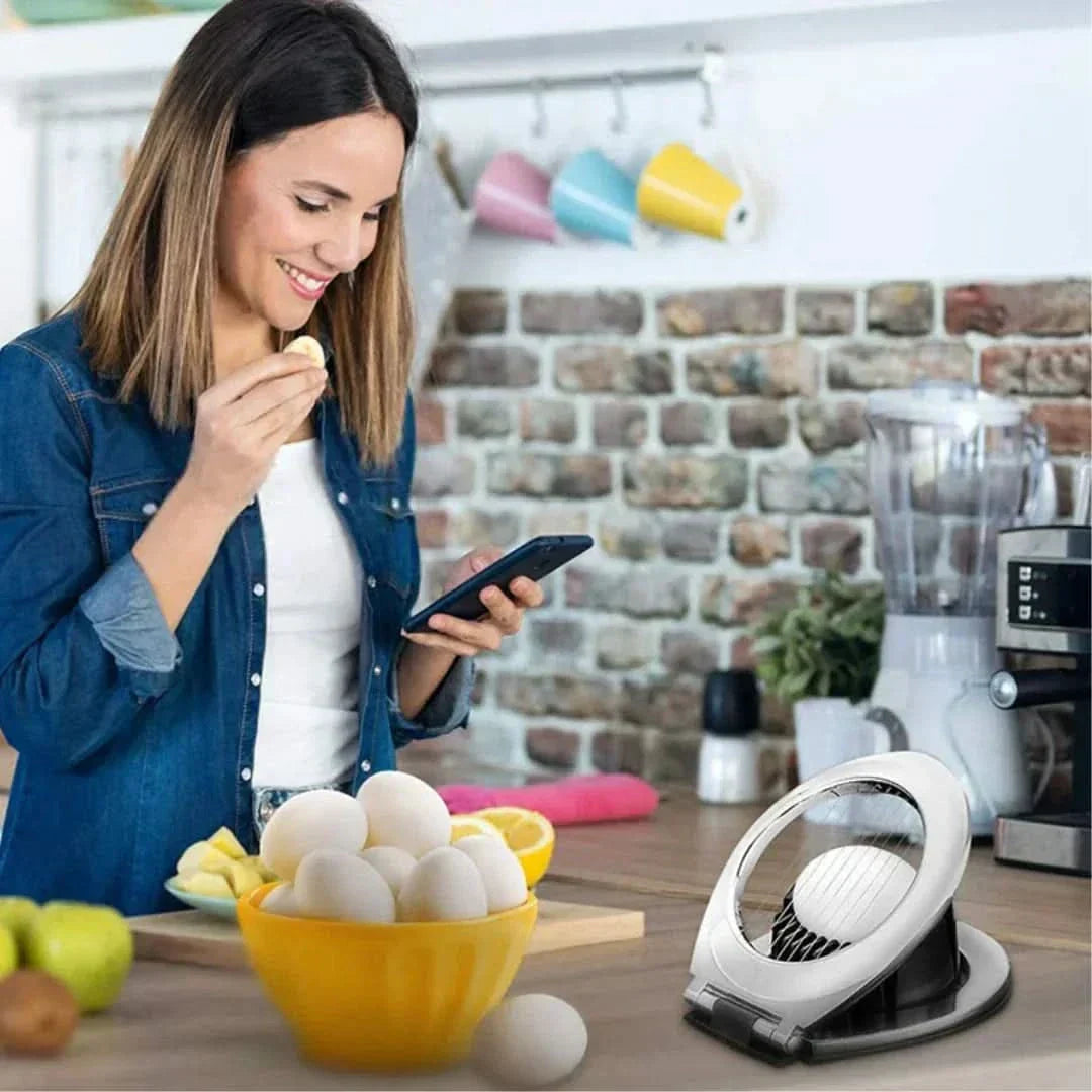 Kalsten | Stainless Steel 3-in-1 Egg Slicer