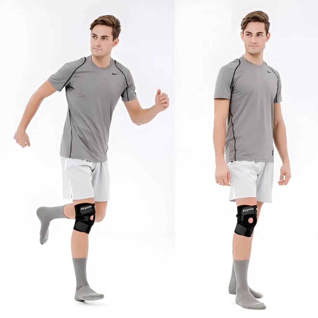 ProFlex Knee Bandage with adjustable pressure | for pain relief - injury rehabilitation - arthritis and sports stability Brehn