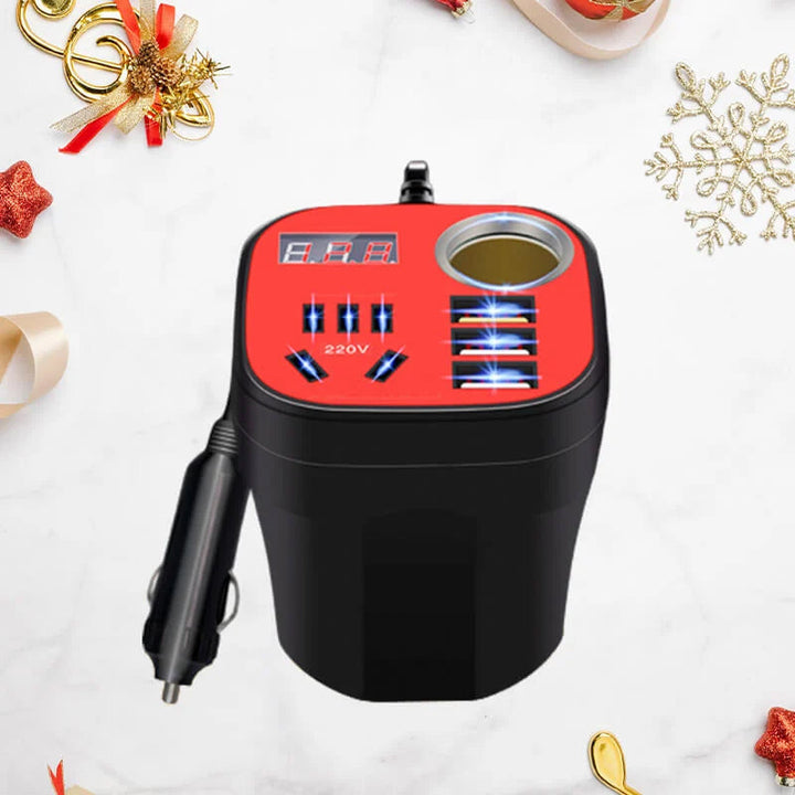 Auto-mounted cup type inverter converter QC charger | Kalsten