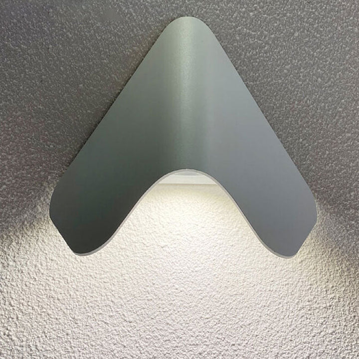 Modern Creative Triangle Aluminum LED Outdoor Waterproof Wall Sconce Lamp | Kalsten