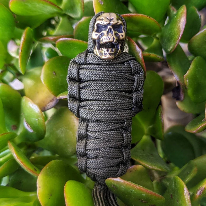 Kalsten | Paracord Keychain Mummy Brass Skull