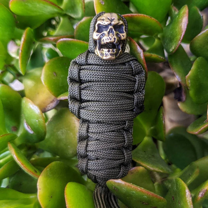 Kalsten | Paracord Keychain Mummy Brass Skull
