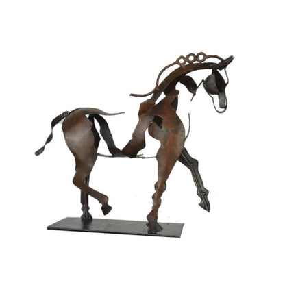 Skanto | Handmade Adonis Metal Spring Horse Sculpture